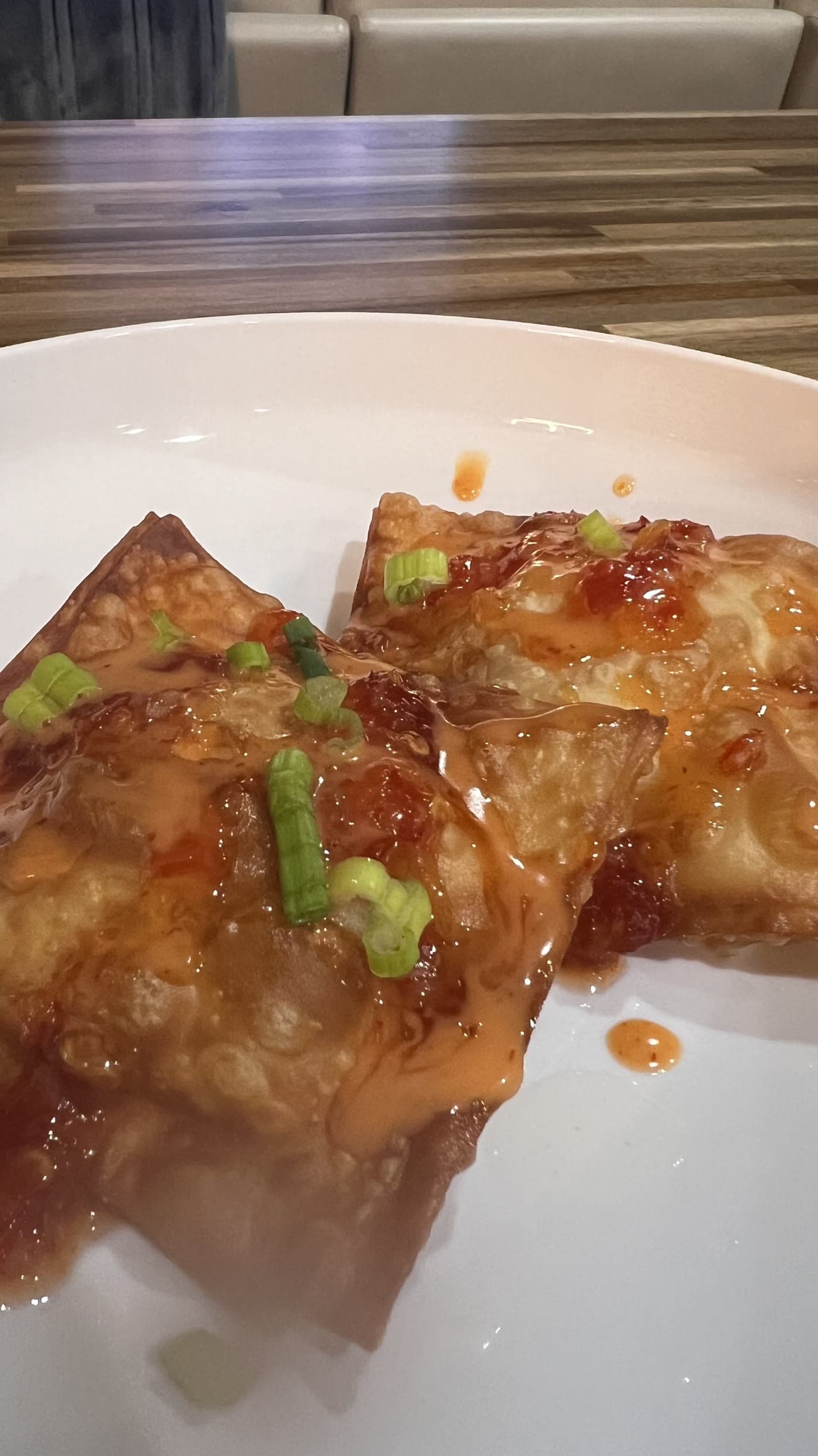 Crispy Sweet-Chili Wontons